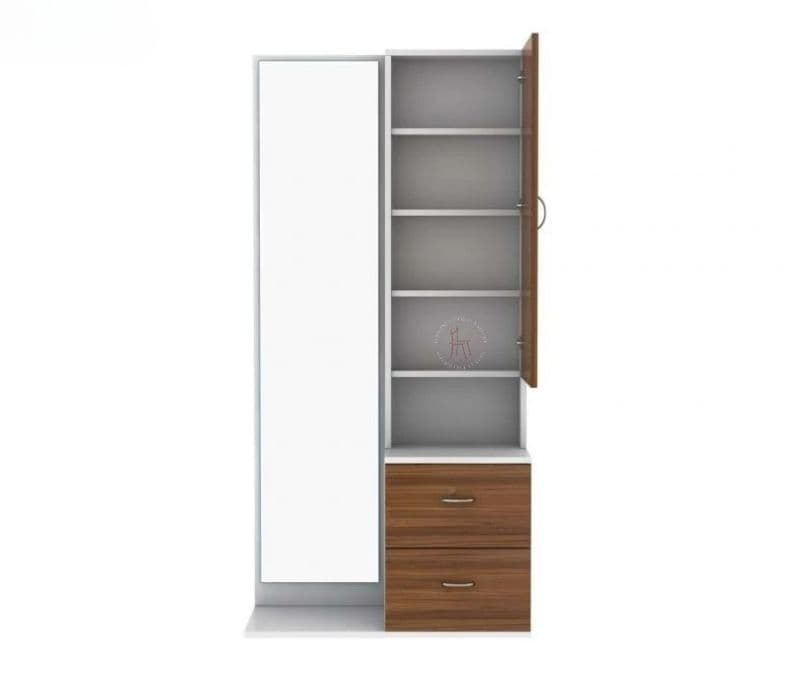 Image 6 for Paisley Engineered Wood Dressing Table with Cabinet and Pull-Out Drawers