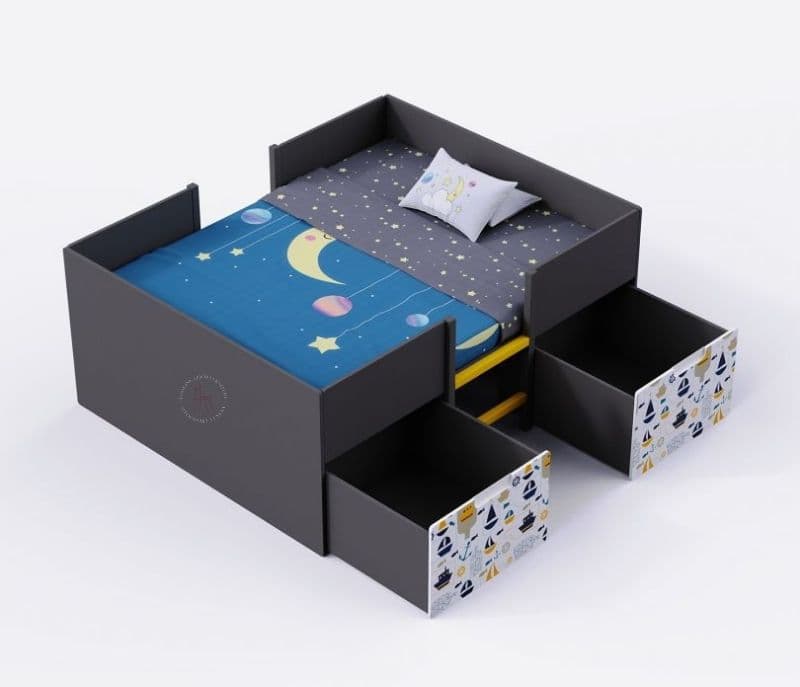 Image 3 for Myla Double Bed with Drawer Storage