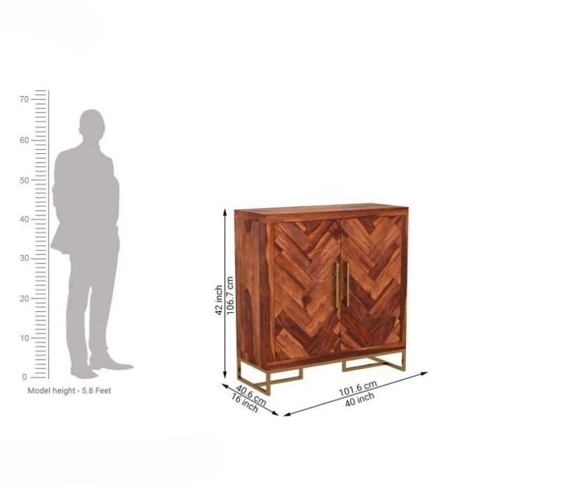 Image 5 for Kendall Premium Sheesham Wood Shoe Rack