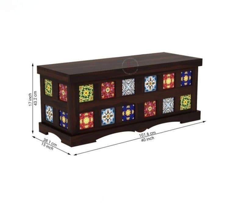 Image 6 for Belen Trunk Box (Walnut Finish)