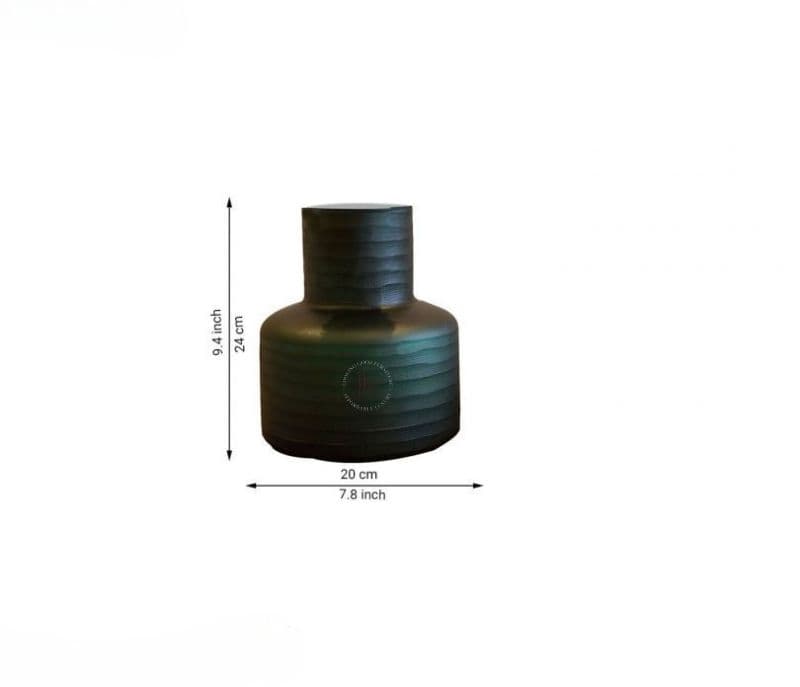Image 8 for Gracelynn Cup Green Glass Vase