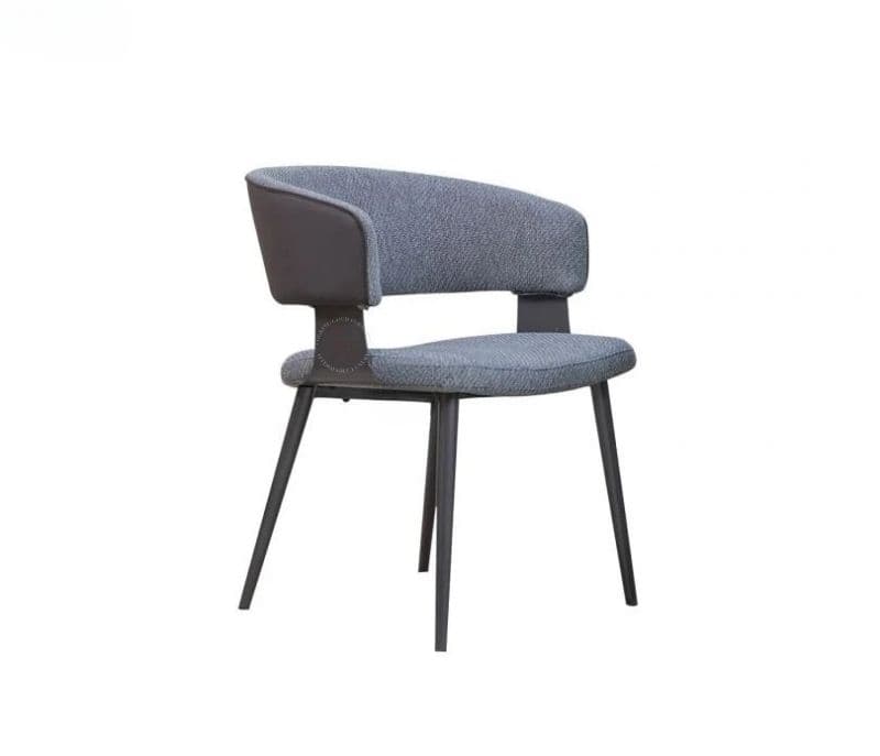 Image 3 for Avani 6 Seater Dining Set With Premium Grey Upholstered Chairs & Artificial Marble Top