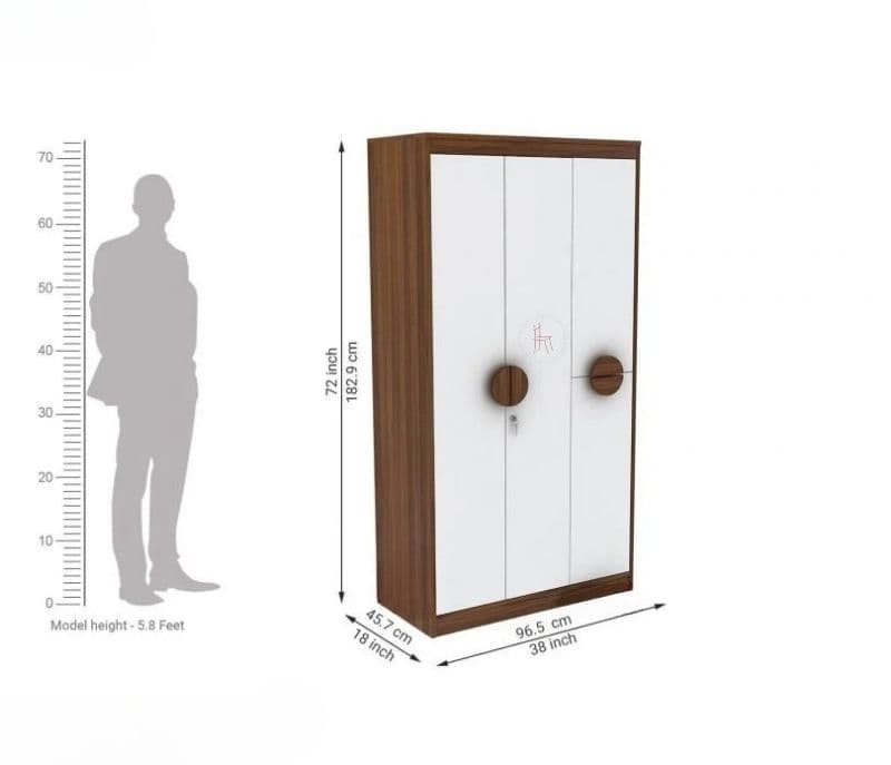 Image 8 for Everleigh Engineered Wood 3 Door Cupboard