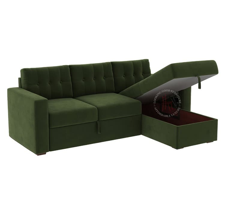 Image 11 for Nora Right Aligned Convertible Sofa Cum Bed with Storage