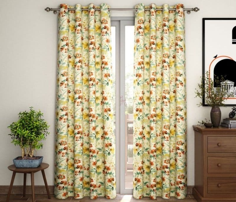 Image 1 for Avery Rose Floral Print 1 Piece Light-Filtering Curtain