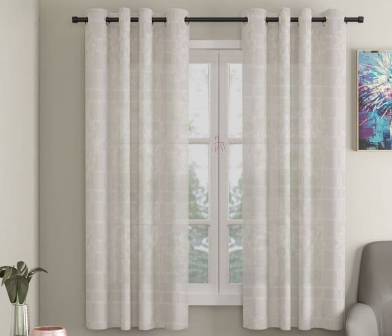 Image 1 for Mila Floral Window Curtain - Set of 1