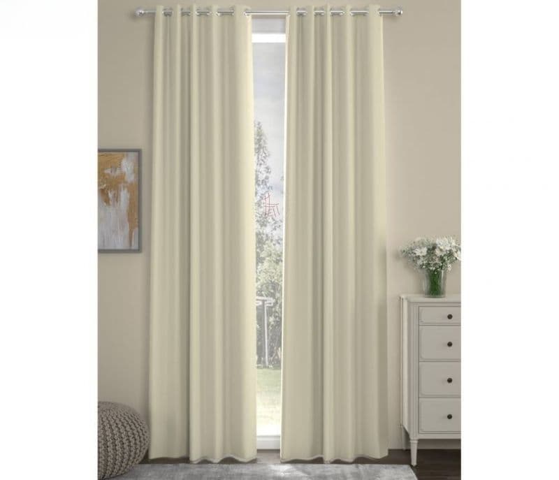 Image 2 for Riley Polyester Blackout Door Curtain - 1 Piece