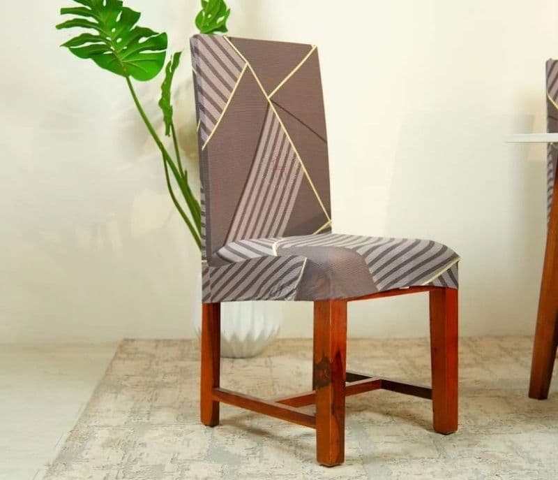 Image 2 for Scarlett Abstract Printed Polyester Spandex Dining Chair Cover Set Of 1