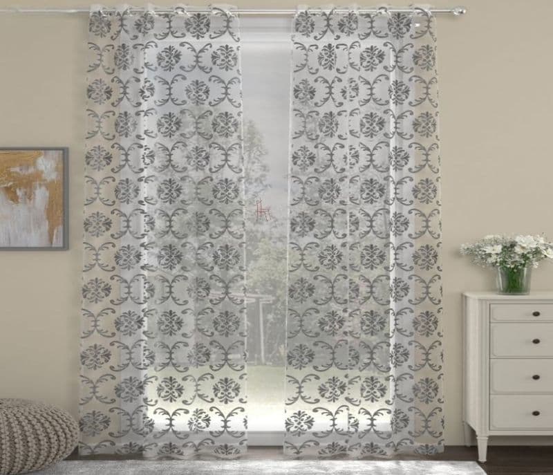 Delilah Polyester Sheer Door Curtain - 1 Piece