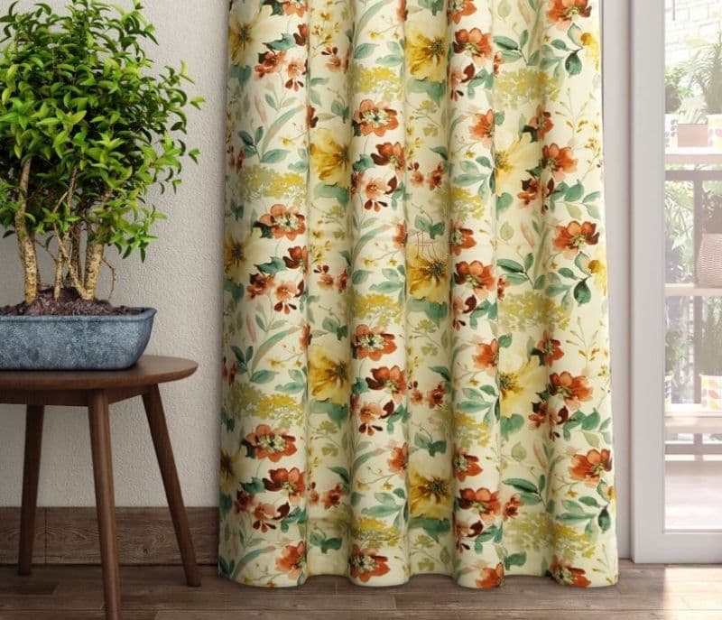 Image 3 for Avery Rose Floral Print 1 Piece Light-Filtering Curtain