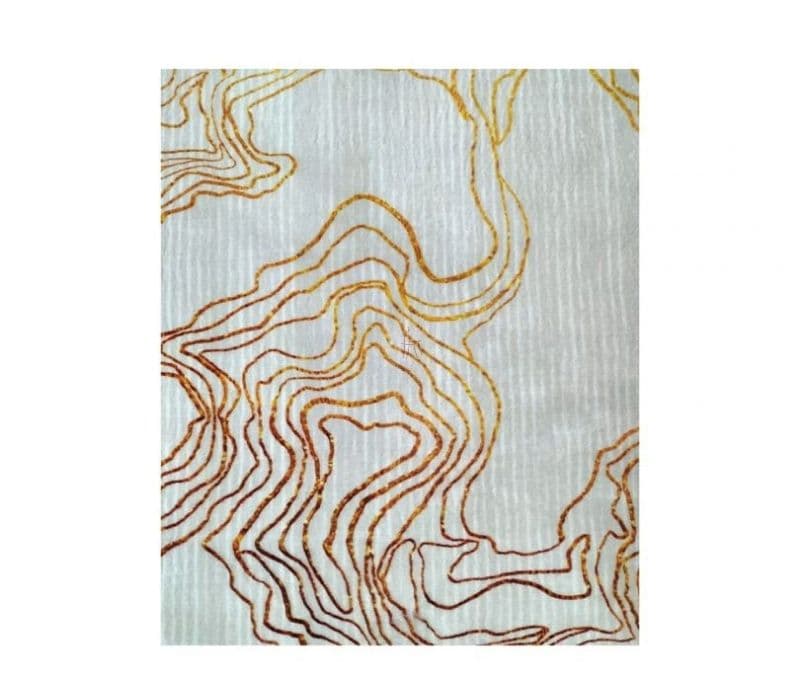 Image 3 for Elena Weave Abstract Beige Polyster 20 Knots Floor Carpet