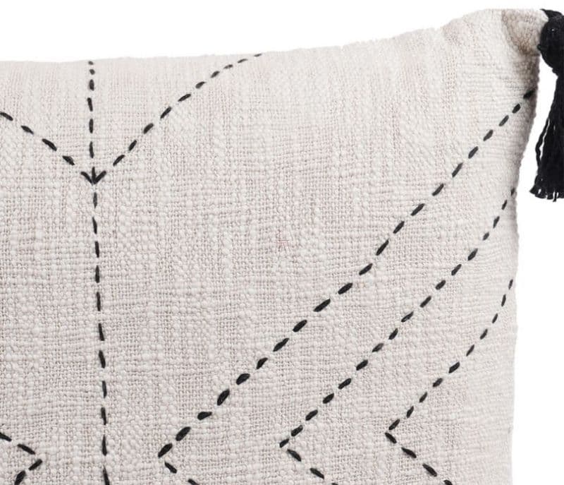 Image 3 for Alessia White Hand Work Cotton Cushion Covers - Set of 2