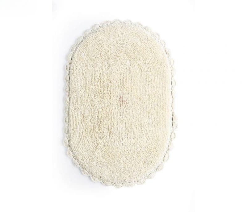 Image 4 for Ari Cotton Bath Mat - Crochet Collection Doormat For Bathroom