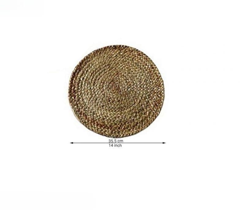 Image 5 for Amoura Jute Braided Round Table Placemats - Set of 2