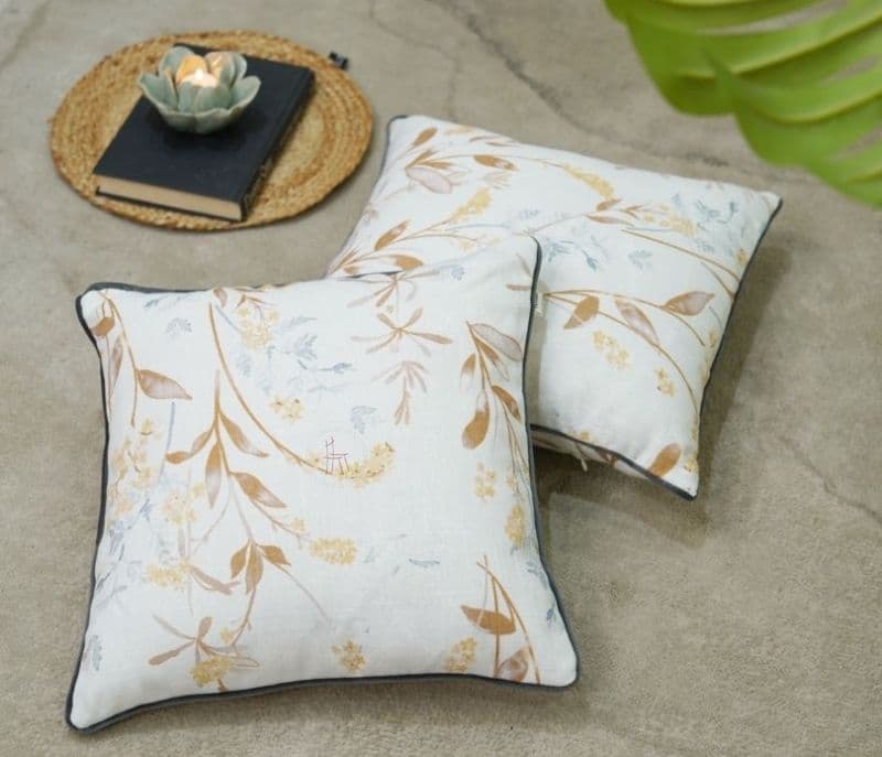 Image 6 for Kailani Cotton- Velvet Cushion Cover - Pack of 5