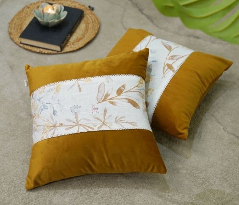 Image 5 for Kailani Cotton- Velvet Cushion Cover - Pack of 5