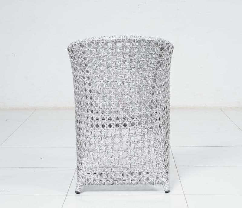 Image 5 for Eloise White And Wicker Outdoor Chair