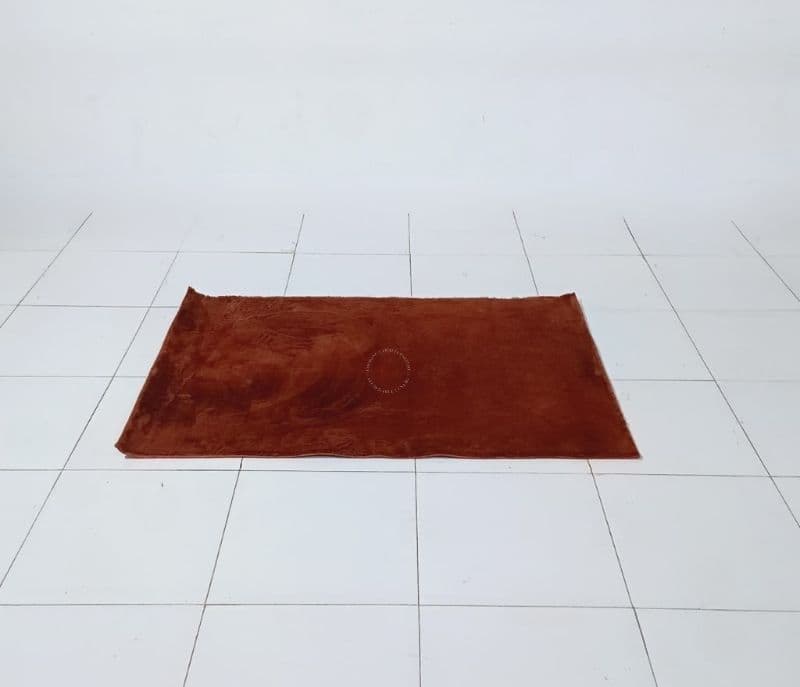 Image 3 for Rabbit Fur Carpet 4X6 Coffee Brown Polyester (WH OTD)