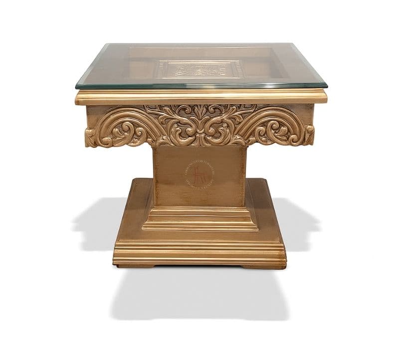 Image 6 for Artison Side Table With Top Glass (HYD OTD)